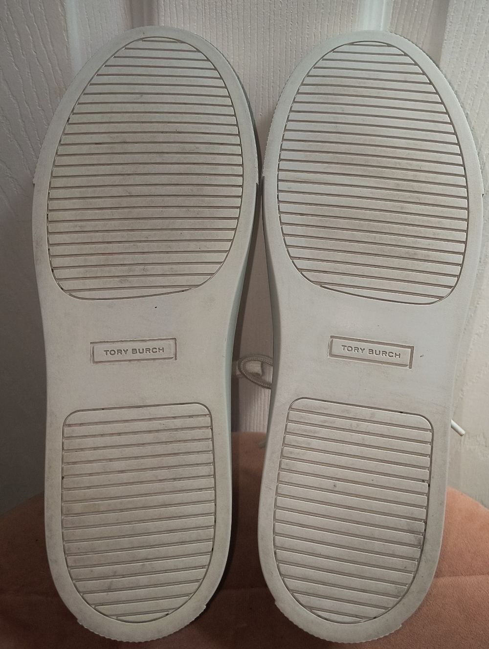 Tory Burch Andrea White Leather Sneaker Leopard Cheetah Print Size 8 - Picture 8 of 8